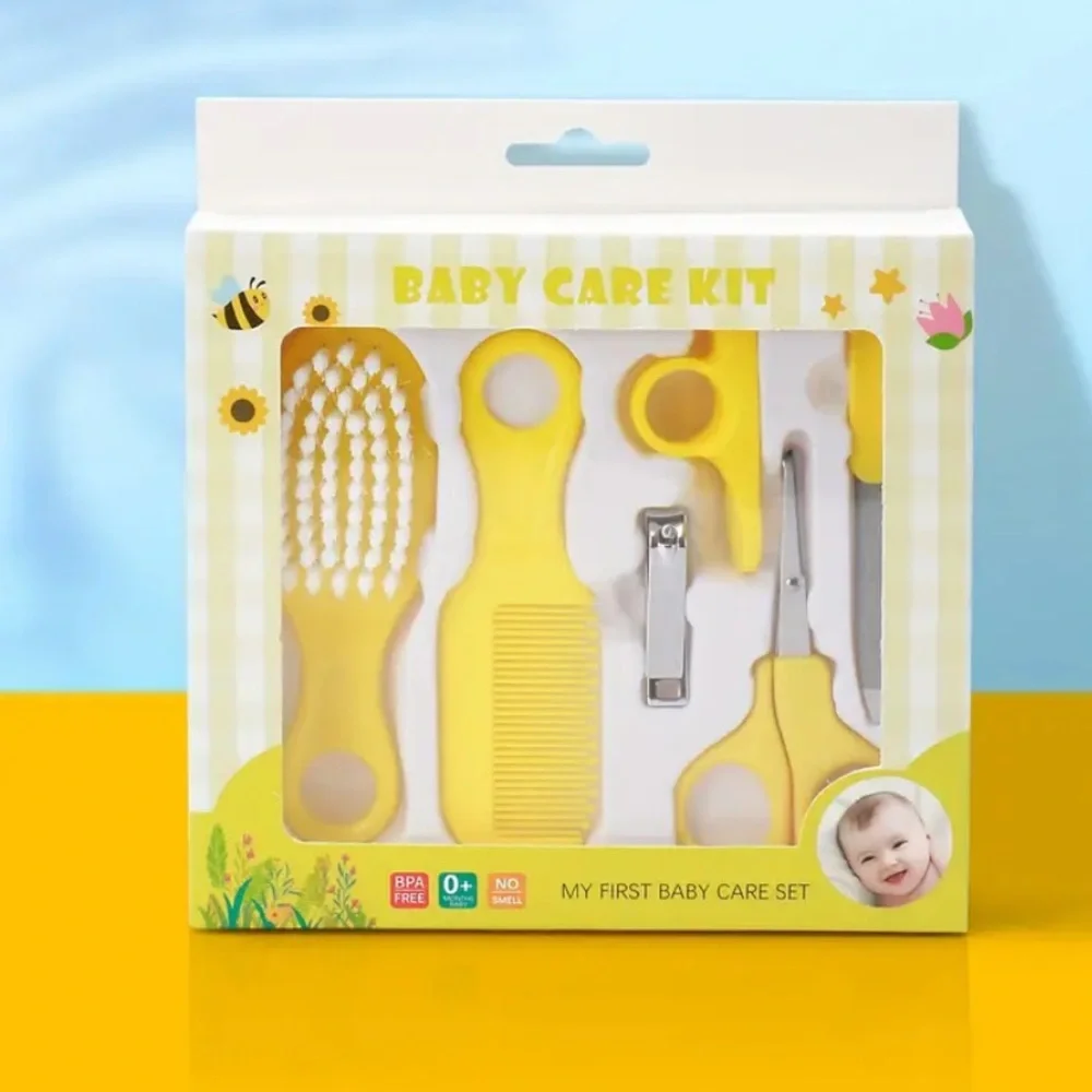 (New in package) 6 pc Baby Care Kit Pink, or Yellow